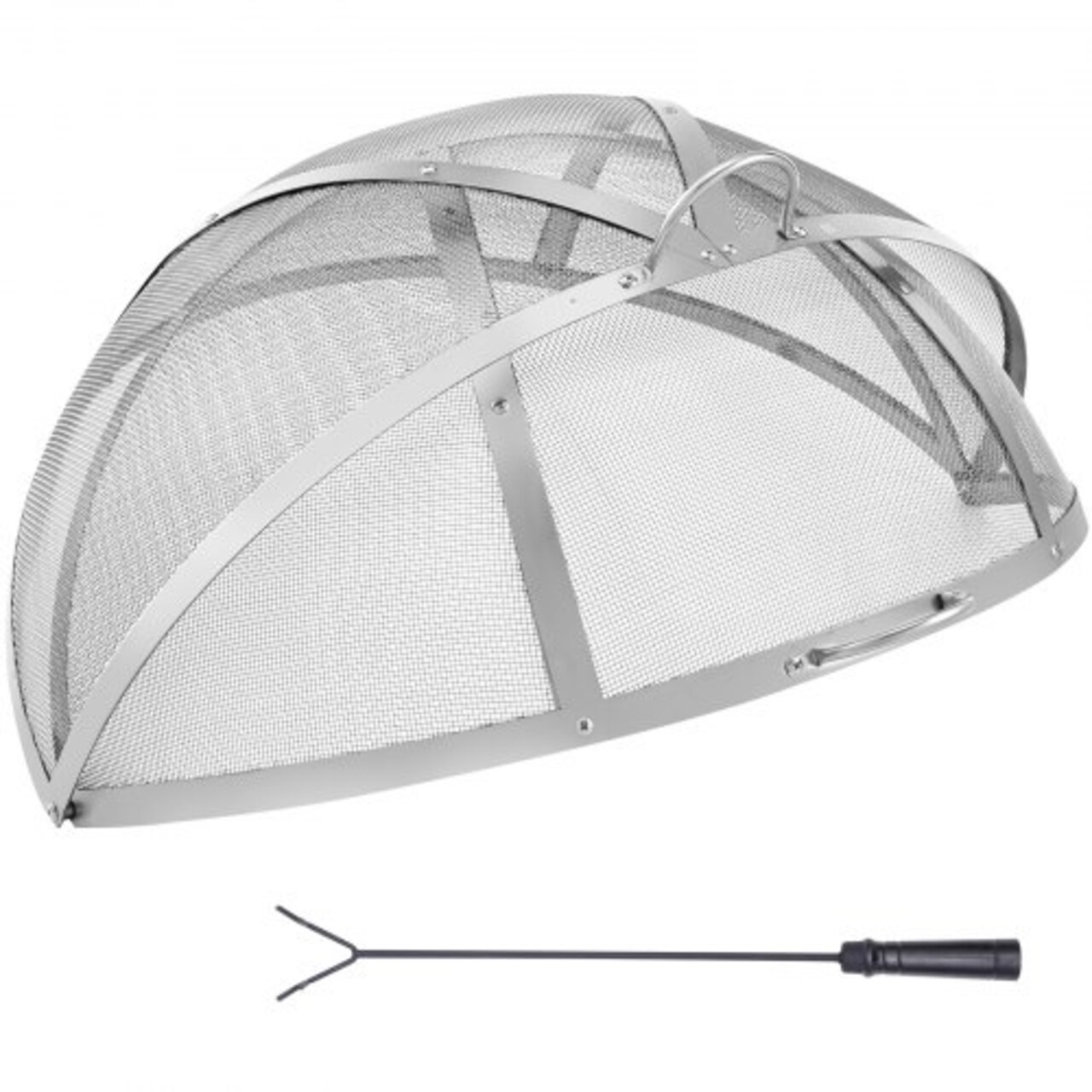 Fire Pit Spark Guard Stainless Steel Round Mesh Cover Heat Resistant